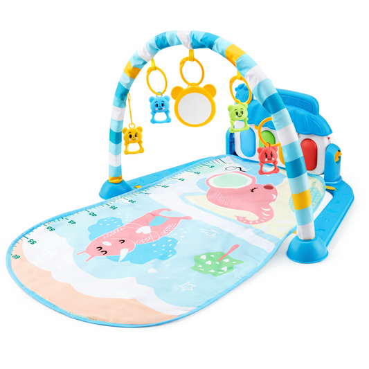 Tapis d’éveil pour bébé avec arche et jouets suspendus